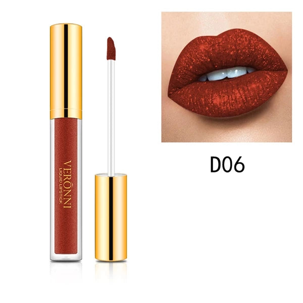 Diamond Shimmer Glitter Lip Gloss Waterproof Matte Glitter