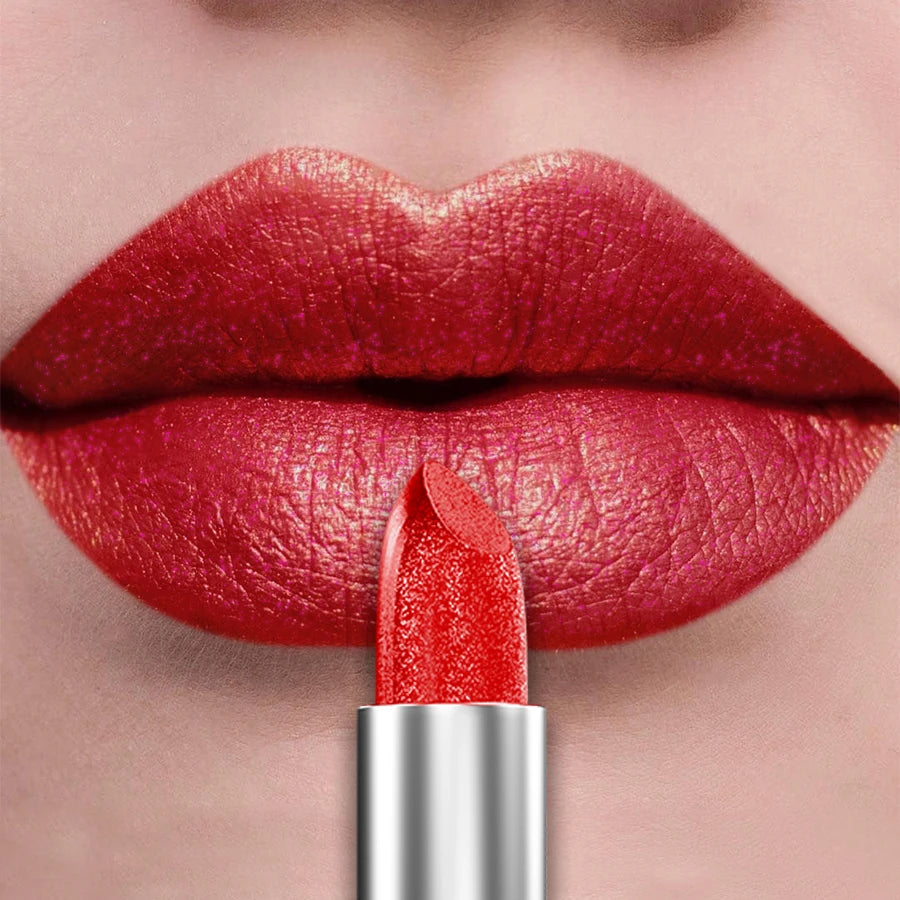 Bold & Intense Glitter Shiny Metallic Lipstick