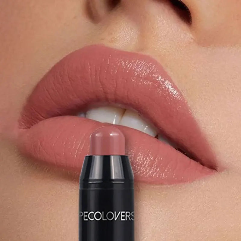 Matte Lipstick Pencil Waterproof Long Lasting Non-Stick Cup Lip Stain