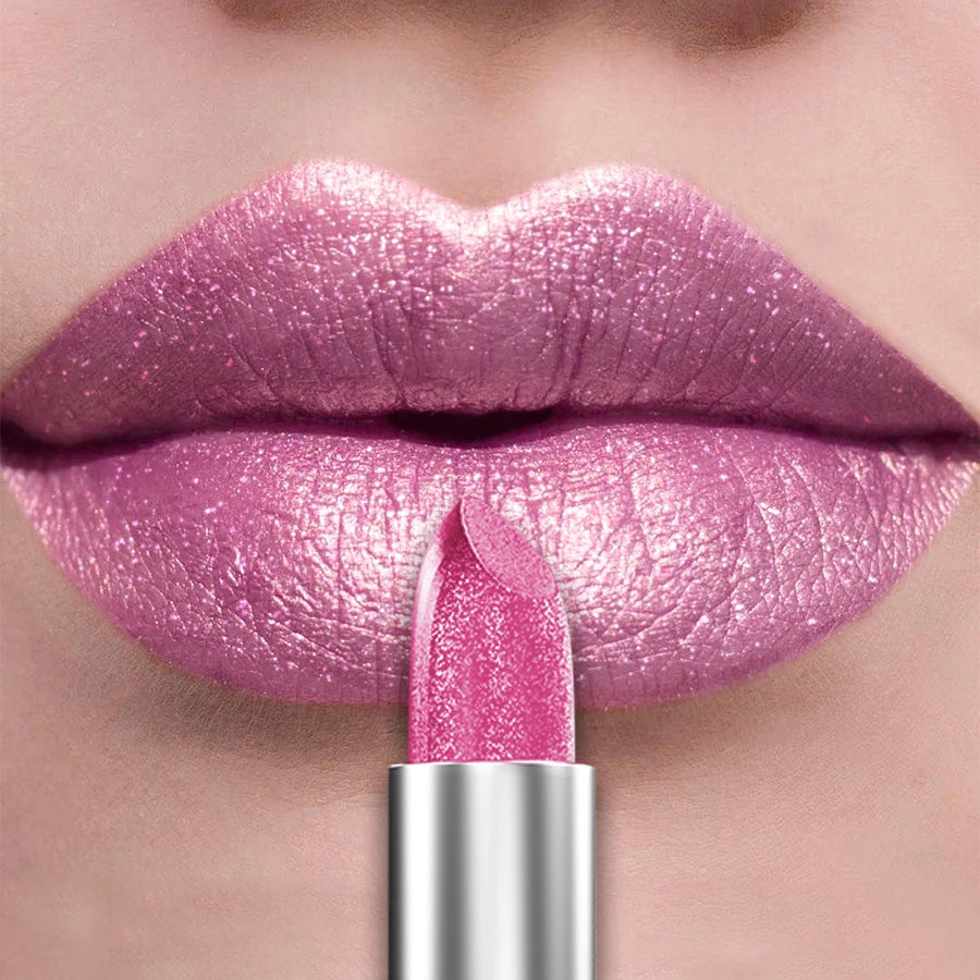 Bold & Intense Glitter Shiny Metallic Lipstick