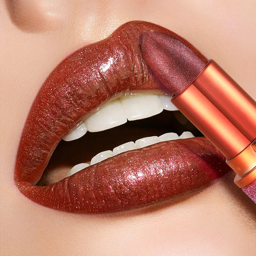 Rose smoke powder, bright starry sky, glossy velvet texture, durable,