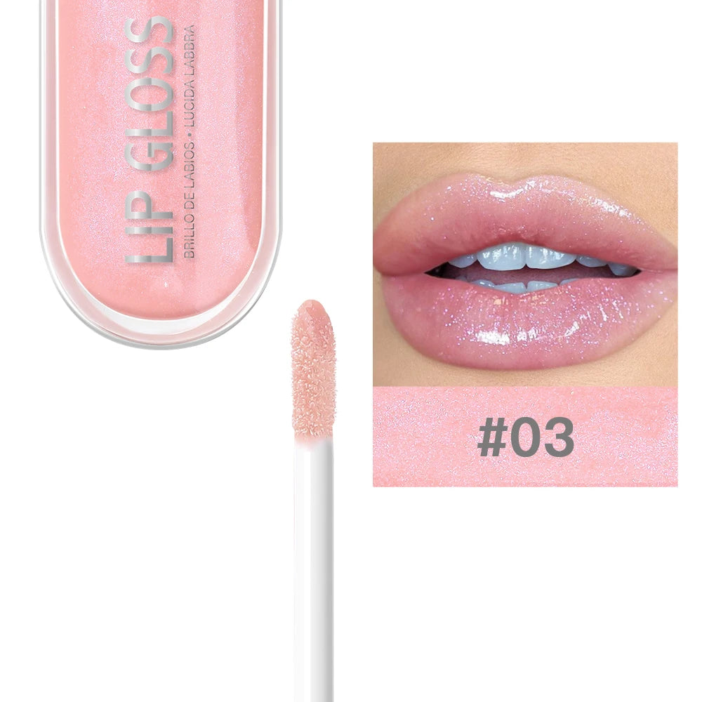 Colors Glitter Lip Gloss Long Lasting Diamond Pearlescent Metallic Liquid