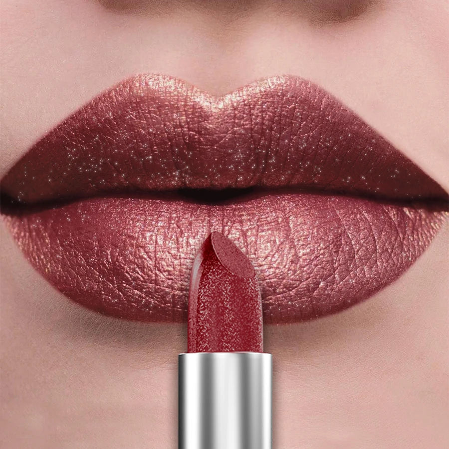 Bold & Intense Glitter Shiny Metallic Lipstick