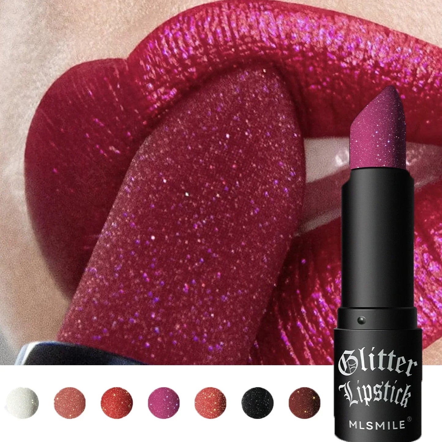 Diamond Lipstick Matte Glitter Waterproof Long Lasting Pearl Shine Lip Gloss