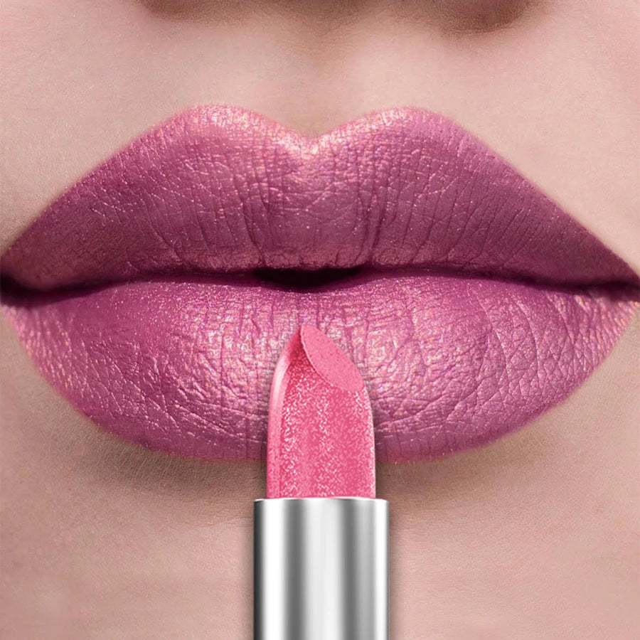 Bold & Intense Glitter Shiny Metallic Lipstick