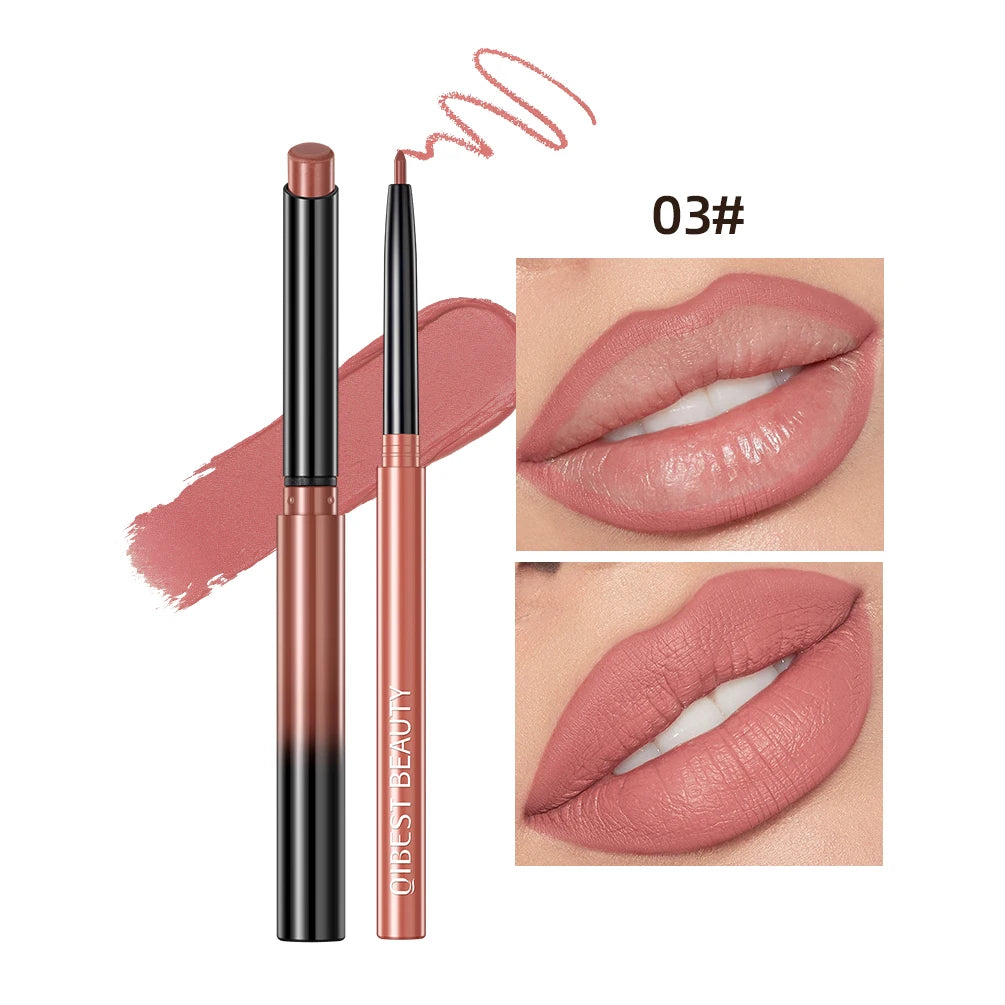Matte Nude Lipstick Long Lasting Lipliner Lip Pencil