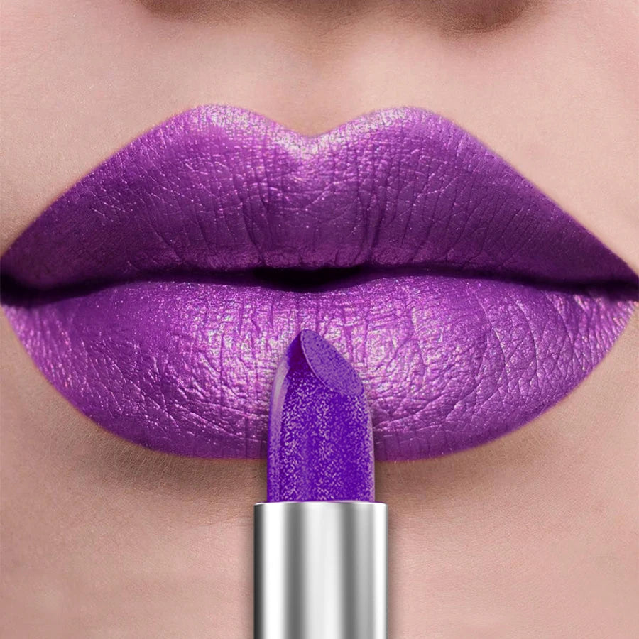 Bold & Intense Glitter Shiny Metallic Lipstick