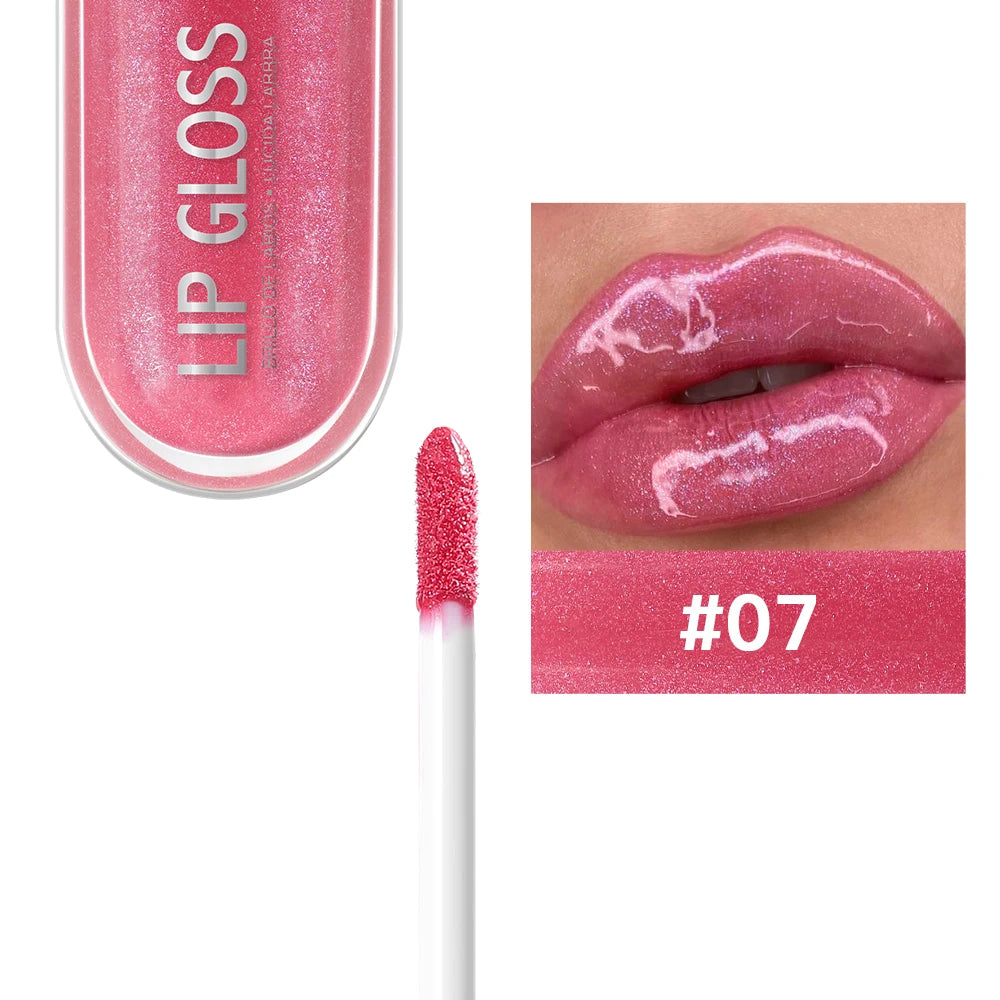 Colors Glitter Lip Gloss Long Lasting Diamond Pearlescent Metallic Liquid