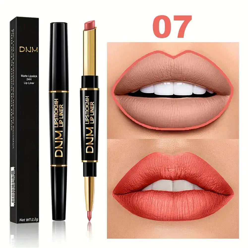 Double-ended Non-stick Long Lasting Lipstick Lip Liner
