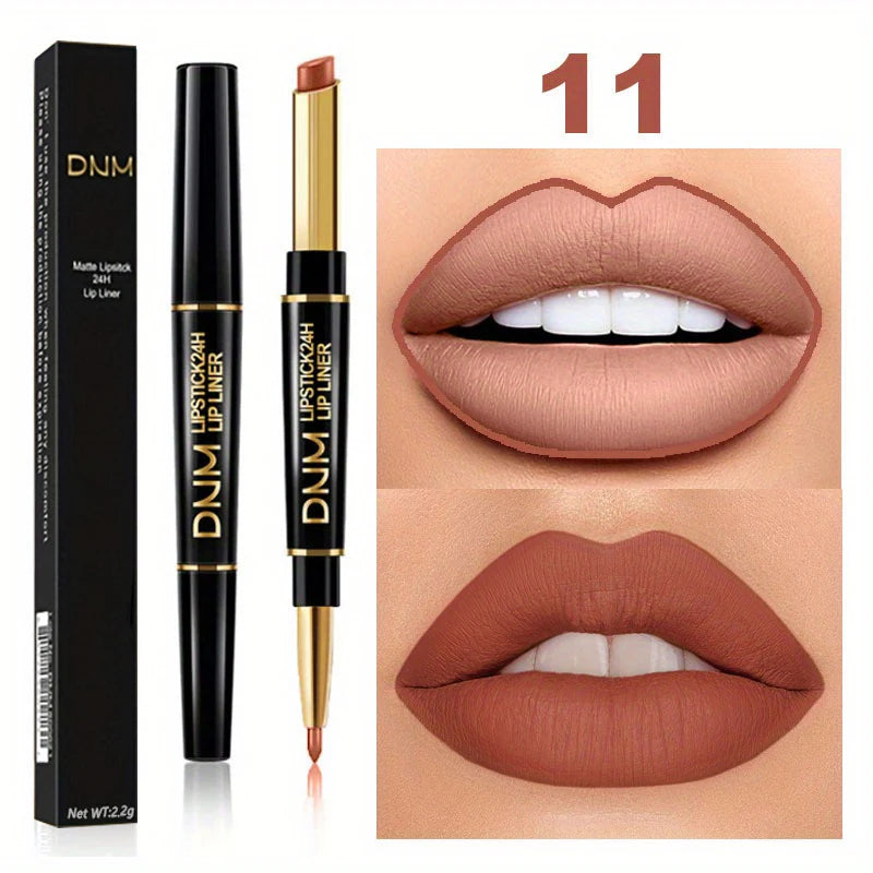 Double-ended Non-stick Long Lasting Lipstick Lip Liner