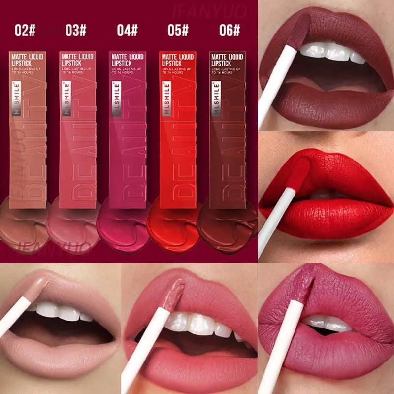 High Pigment Liquid Lipstick Sexy Matte Velvet Long Lasting