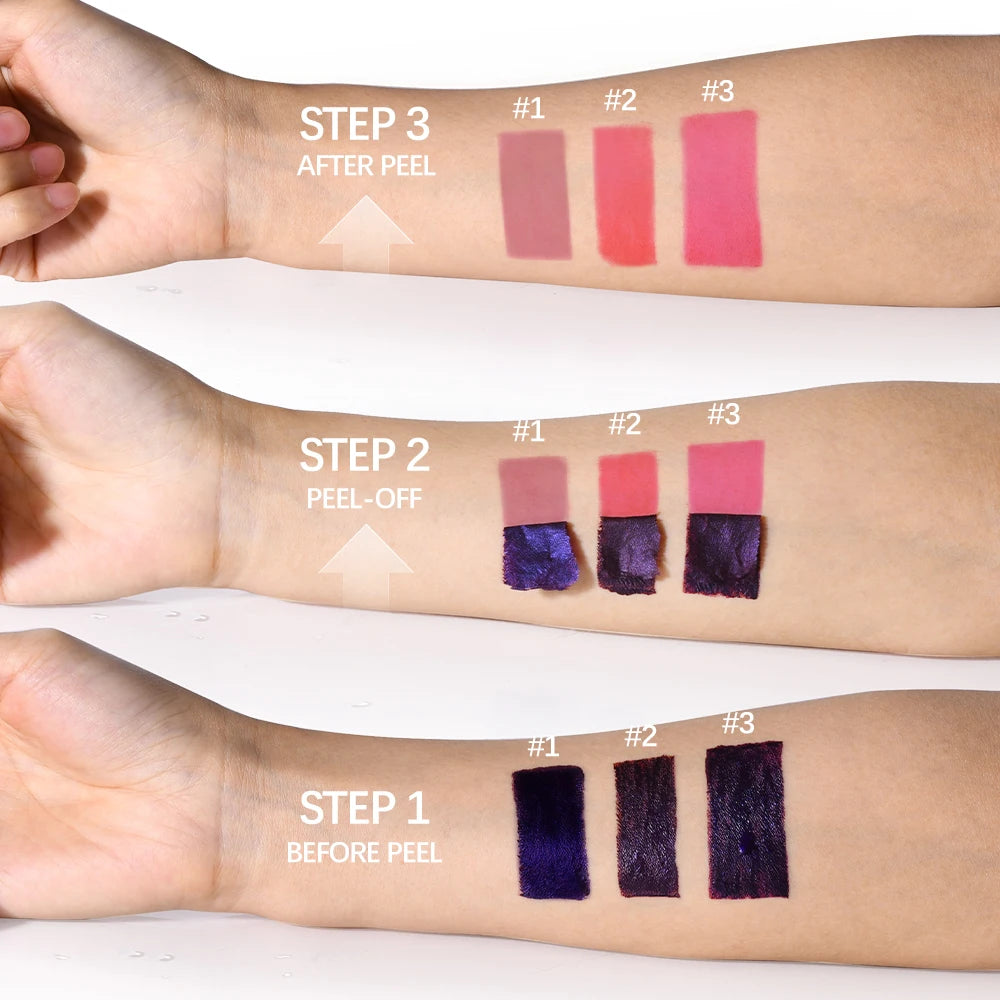 Long Lasting Lip Inks Korean Matte Lip Tint Peel Off Matte Tick for