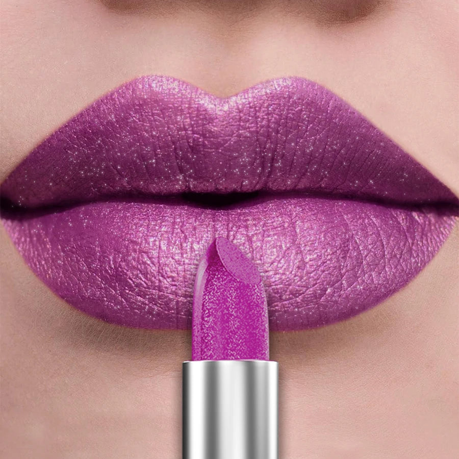 Bold & Intense Glitter Shiny Metallic Lipstick