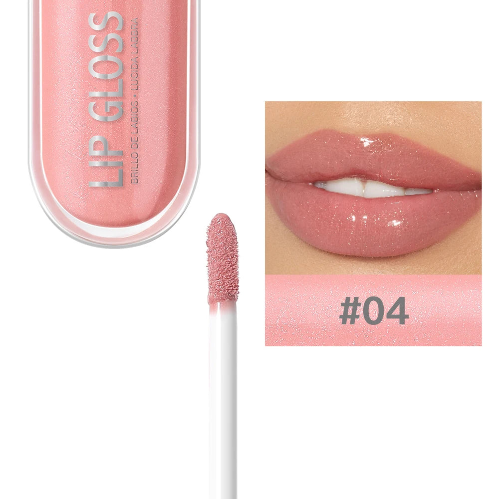 Colors Glitter Lip Gloss Long Lasting Diamond Pearlescent Metallic Liquid