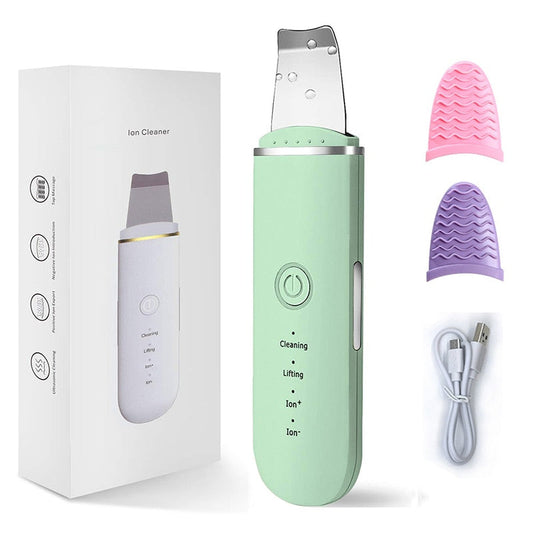 Ultrasonic Skin Scrubber Electric Vibration Deep Face Cleaning Peeling