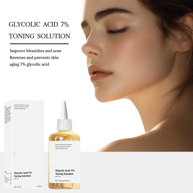 Glycolic Acid 7% Toning Solution To Remove Acne And Moisturising Skin Rejuvenating