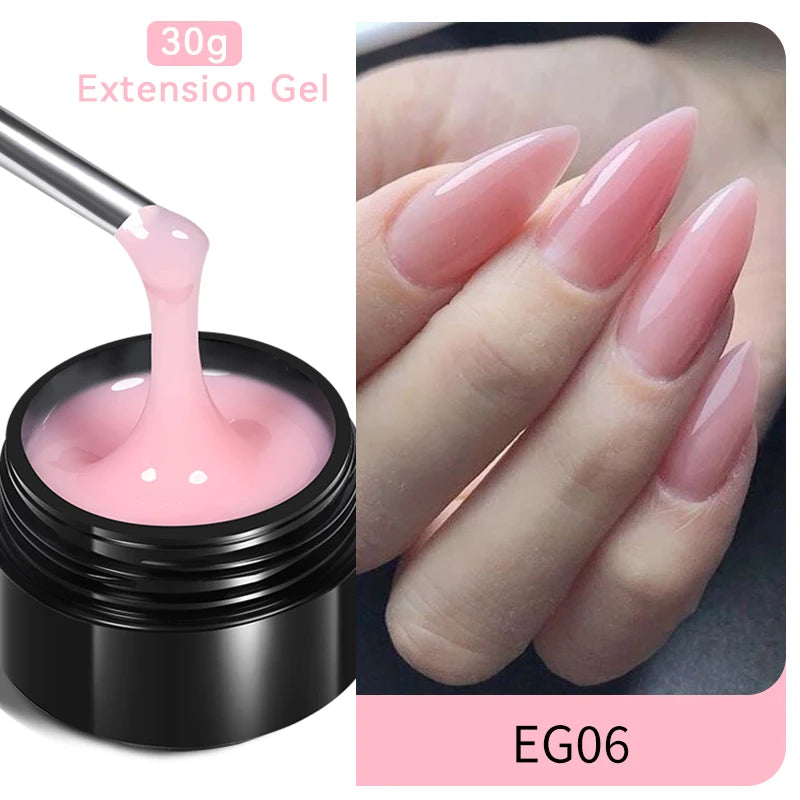 Nail Extension Gel Nail Polish Clear Acrylic Nail Color Soak Off UV Construction Gel