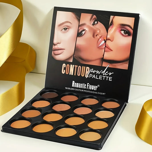 16-colour contouring bronzer palette Highlight, matte, brightening, concealer