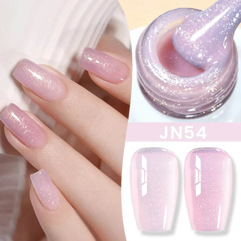 Gel Nail Polish Milky White Nude  Natural Color Translucent Jelly Gel