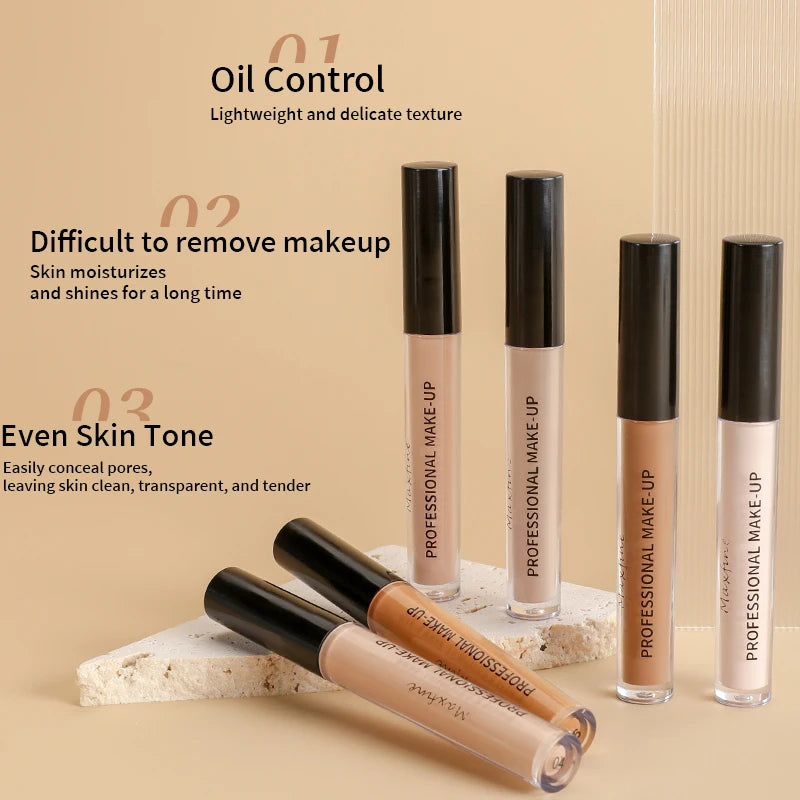 Flawless concealer, improving uneven skin tone, light, medium coverage, semi-matte, and pure.