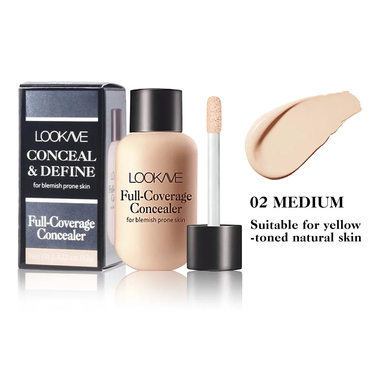 Liquid Concealer Foundation Cream Makeup Waterproof Lasting