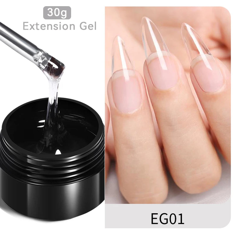 Nail Extension Gel Nail Polish Clear Acrylic Nail Color Soak Off UV Construction Gel