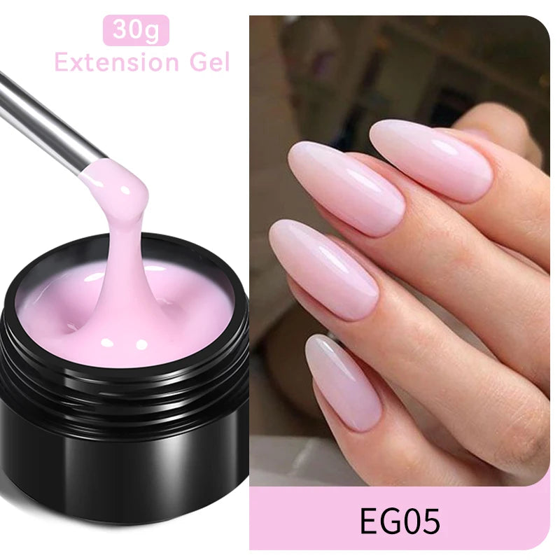 Nail Extension Gel Nail Polish Clear Acrylic Nail Color Soak Off UV Construction Gel