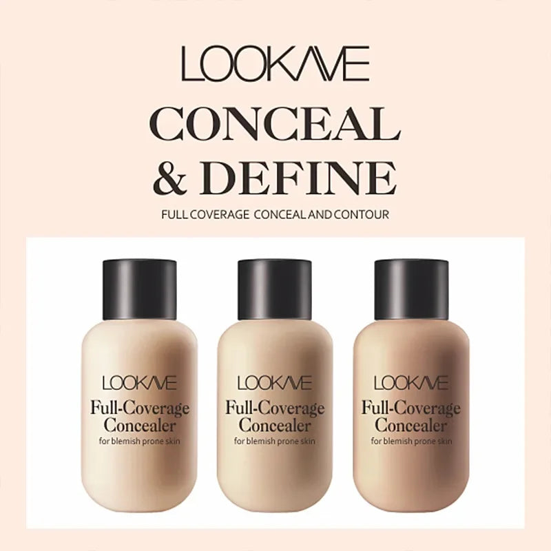 Liquid Concealer Foundation Cream Makeup Waterproof Lasting