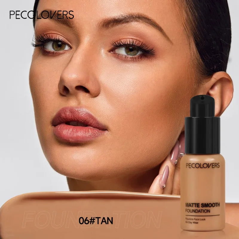 Matte, Non-sticky, Liquid Foundation,