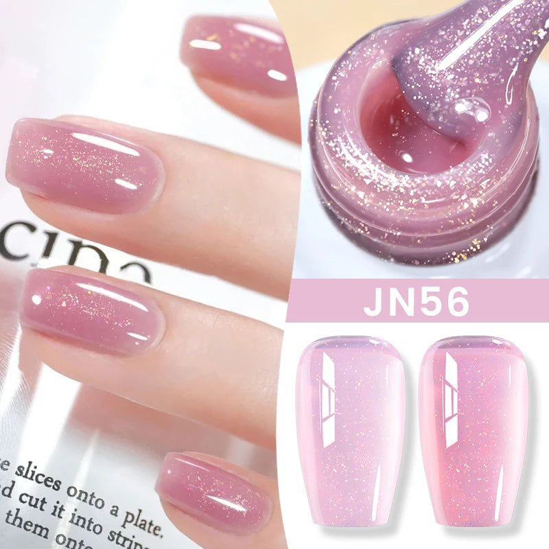 Gel Nail Polish Milky White Nude  Natural Color Translucent Jelly Gel