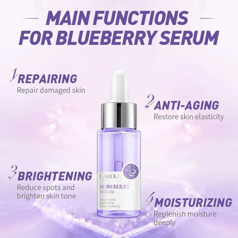 Blueberry Brighting Skin Face Essence Serum Anti Wrinkle Face Serum