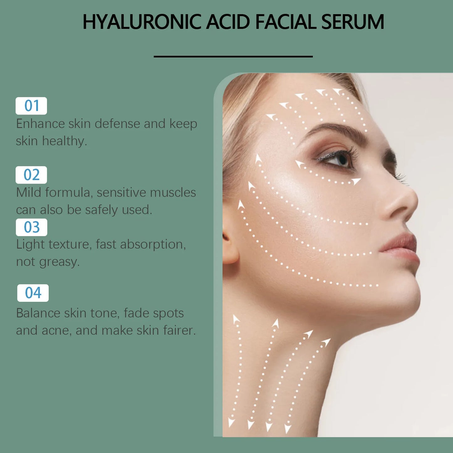 Vitamin B5 Face Serum Hyaluronic Acid  Anti Wrinkle Aging