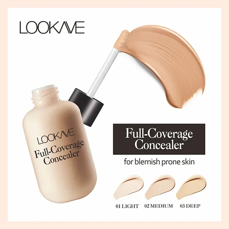 Liquid Concealer Foundation Cream Makeup Waterproof Lasting