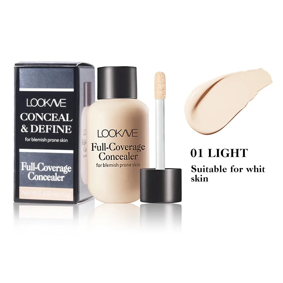 Liquid Concealer Foundation Cream Makeup Waterproof Lasting