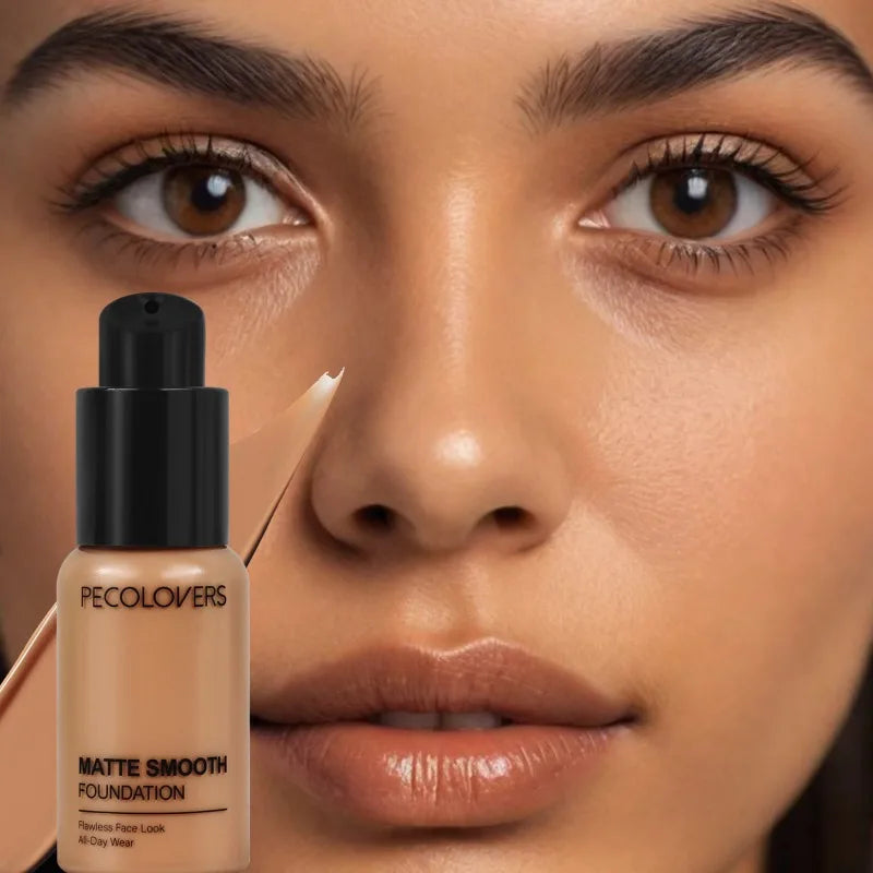 Matte, Non-sticky, Liquid Foundation,