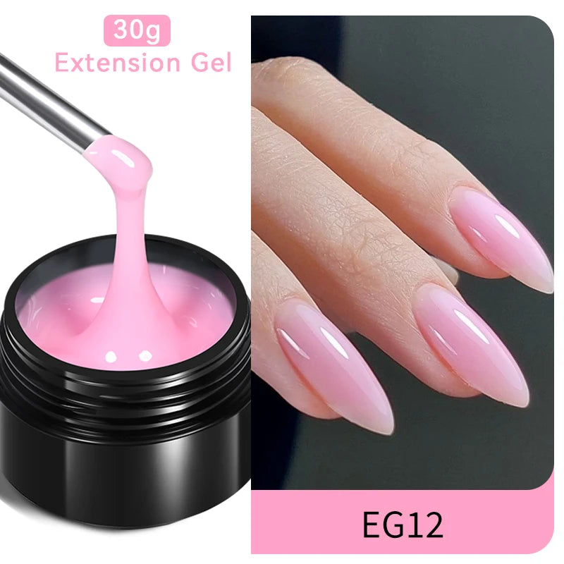 Nail Extension Gel Nail Polish Clear Acrylic Nail Color Soak Off UV Construction Gel