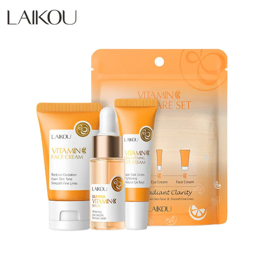 Vitamin C Golden  Skin Care Sets Face Cream Serum Eye Cream Moisturizing Face Care Kit