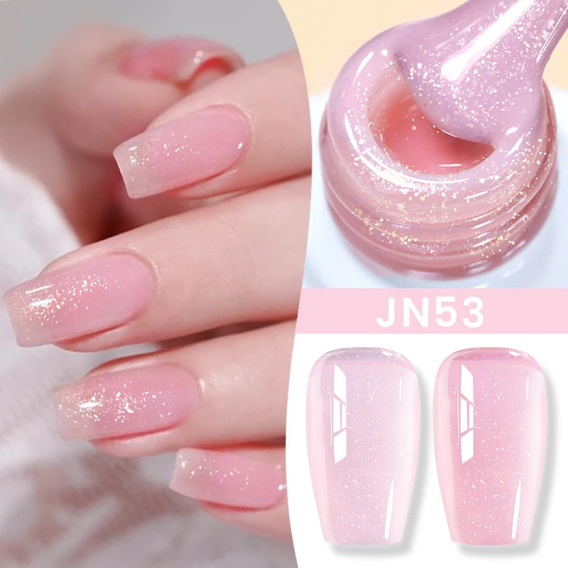 Gel Nail Polish Milky White Nude  Natural Color Translucent Jelly Gel