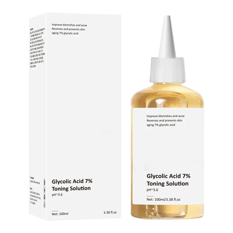 Glycolic Acid 7% Toning Solution To Remove Acne And Moisturising Skin Rejuvenating