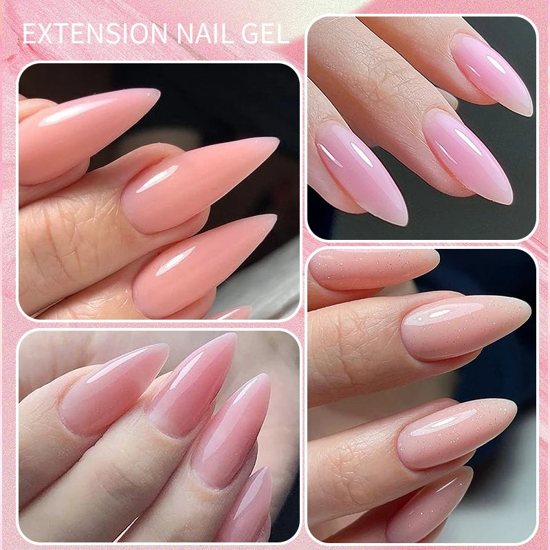 Nail Extension Gel Nail Polish Clear Acrylic Nail Color Soak Off UV Construction Gel