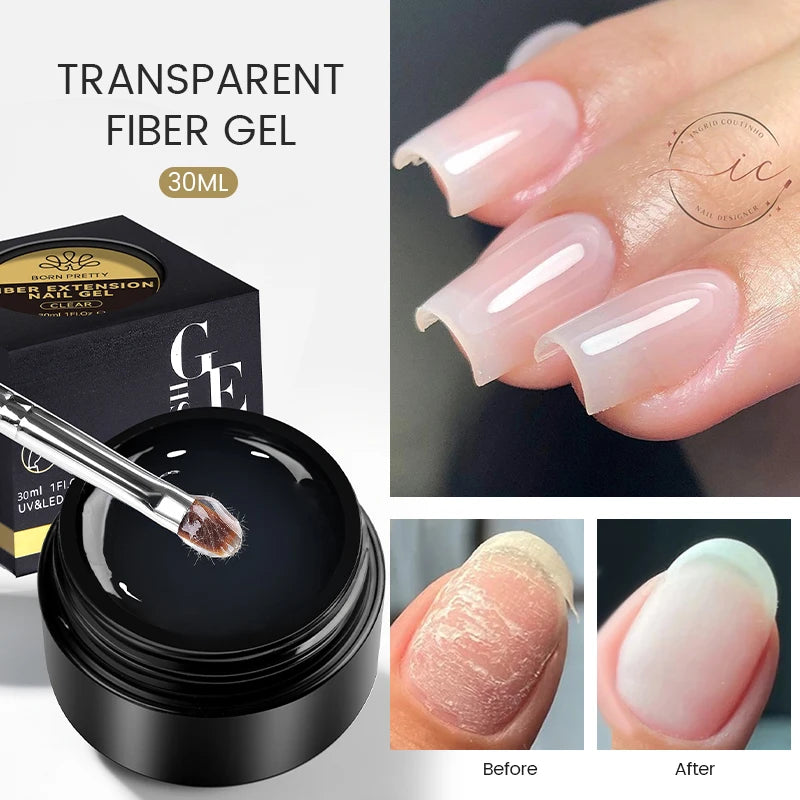 Nail Extension Gel Nail Polish Clear Acrylic Nail Color Soak Off UV Construction Gel