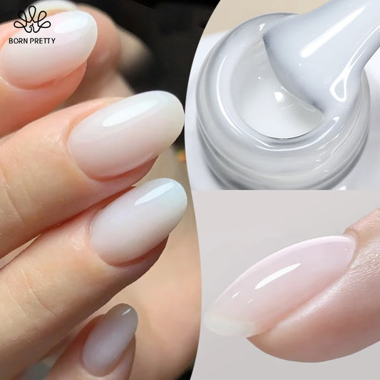 Gel Nail Polish Milky White Nude  Natural Color Translucent Jelly Gel