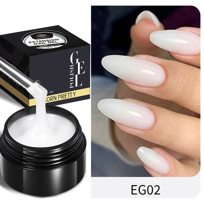 Nail Extension Gel Nail Polish Clear Acrylic Nail Color Soak Off UV Construction Gel