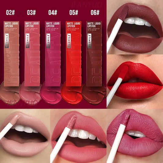 High Pigment Liquid Lipstick Sexy Matte Velvet Long Lasting