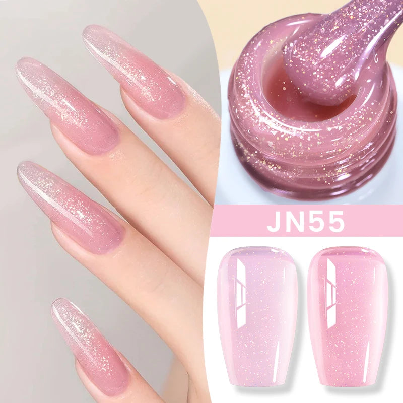 Gel Nail Polish Milky White Nude  Natural Color Translucent Jelly Gel