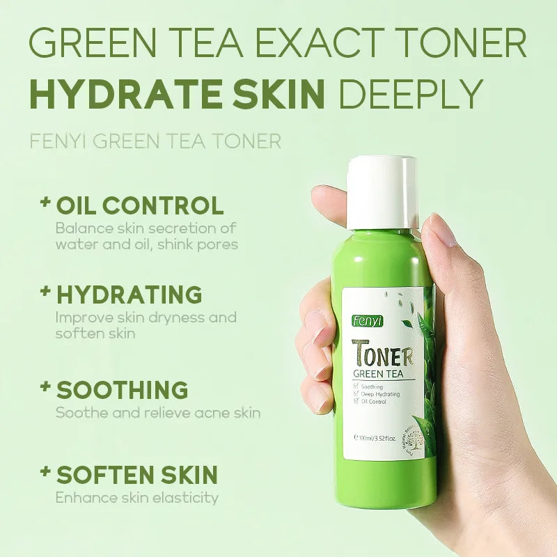 Green Tea Toner Skin Care Oil Control Nourishing Brightening Skin