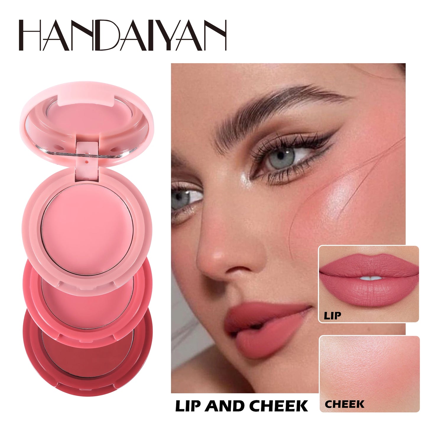 Blush Mud Matte Women Makeup Lipstick Cream Blusher