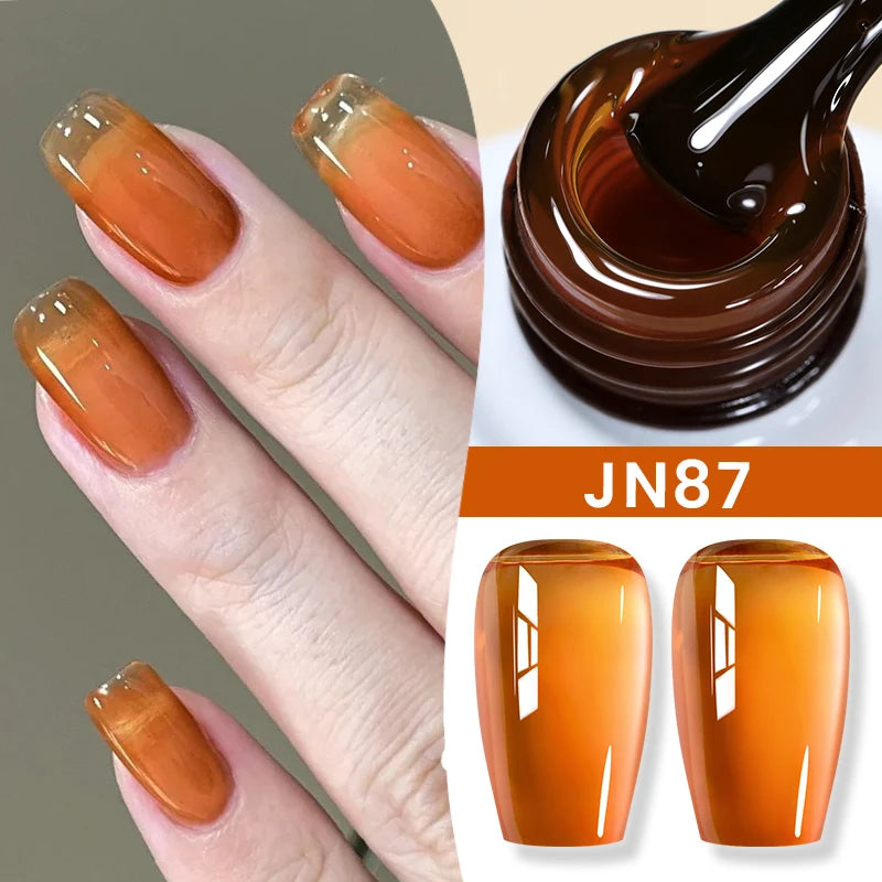 Gel Nail Polish Milky White Nude  Natural Color Translucent Jelly Gel