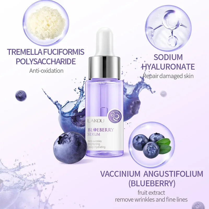 Blueberry Brighting Skin Face Essence Serum Anti Wrinkle Face Serum