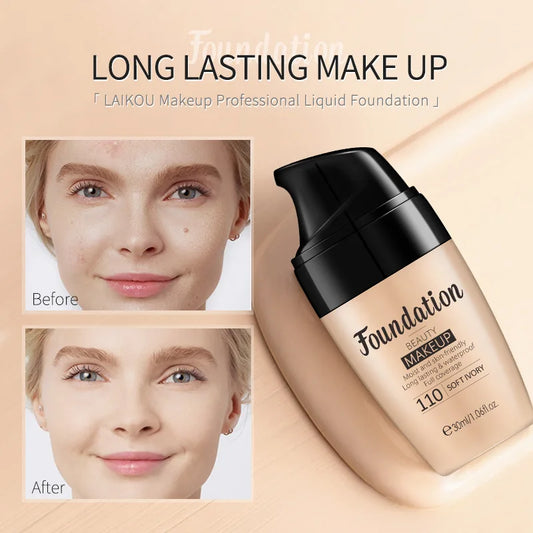 Foundation Waterproof Makeup High Coverage Concealer Long-lasting